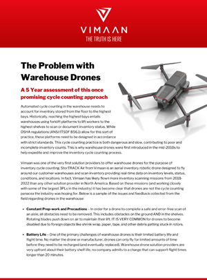 Problem with Warehouse Drones Tech Note